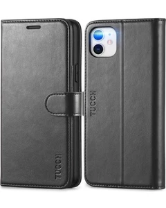 TUCCH Hülle für iPhone 11 (6,1"), Wallet Folding Stand Case mit [RFID - Bild 1 von 9