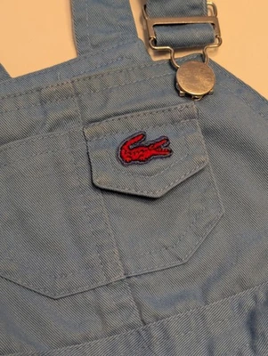Mono corto de colección Izod Lacoste bebé niño pequeño azul rojo talla 18 meses preppy Foto 1 de 4