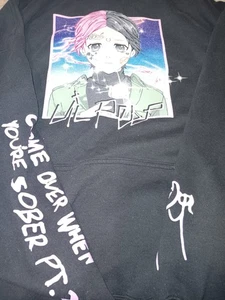 Lil Peep Anime Hoodie Size 2XL USED Come Over When Youre Sober Pt2 Merch - Picture 1 of 2
