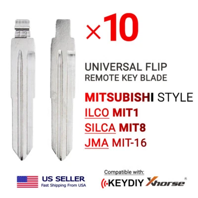 10x Nuevo Sin Cortar Universal Abatible Control Remoto Llave Blade Mitsubishi Tipo MIT1 MIT8 MIT-16 Foto 1 de 3