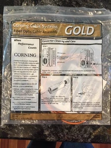 CORNING CAMERA CABLE SYSTEMS FIBEROPTIC CABLE ASSEMBLY NEW IN PKG REF 606882 - Picture 1 of 5