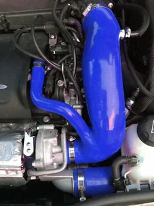 Blue Intake Induction Hose Silicone Mini Cooper S N18 Engine R55 R56 R57 R60 R61 - Picture 1 of 13