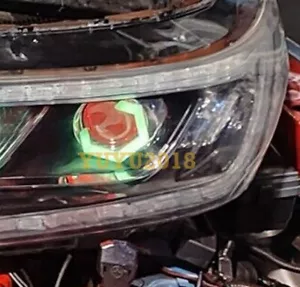 Hexagon RGB halo ring for Honda CR-V 2015 2016 headlight Flash angel eye LED DRL - Foto 1 di 16