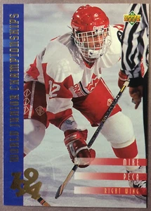 1993-94 Upper Deck 1994 World Juniors #542 Mike Peca Vancouver Canucks RC - Foto 1 di 1