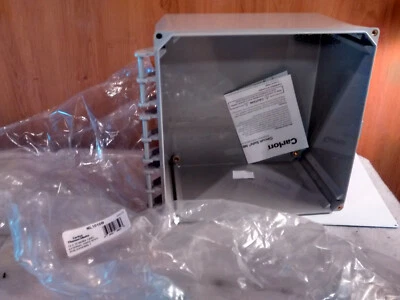 Carlon Circuit Safe NL1010B NEMA Enclosure Base 10" x 10" Polycarbonate Gray - Image 1 of 4