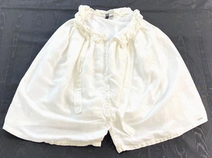 women's Volcom skirt size small (4-6) white buttons tie lining linen - Picture 1 of 7