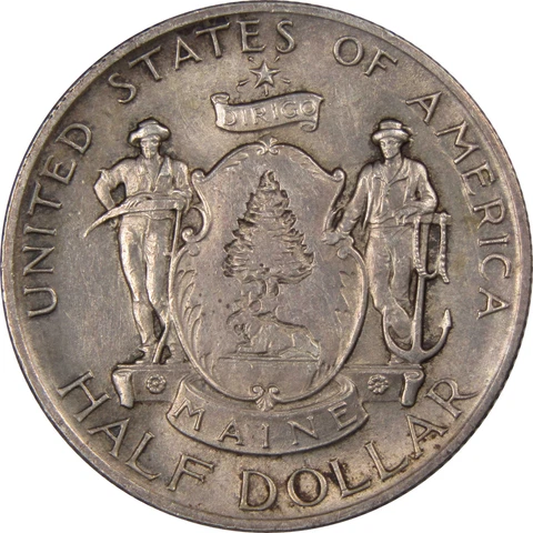 Maine Centennial Commemorative Half Dollar 1920 XF SKU:I1761 Cover