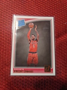 VINCENT EDWARDS 2018-19 Donruss Rated Rookie RC #165 Houston Rockets | Purdue