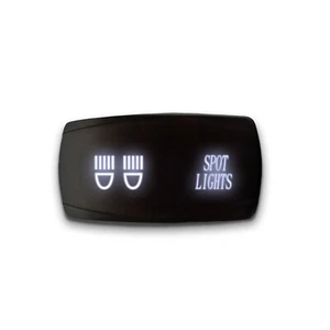 LUCES PUNTUALES - Interruptor basculante LED horizontal 5 pines luz doble 20A 12V ENCENDIDO / APAGADO - Imagen 1 de 11