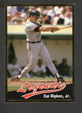 CAL RIPKEN ORIOLES 1990 LEGENDS SPORT MEMORABILIA #22 ODDBALL CARD