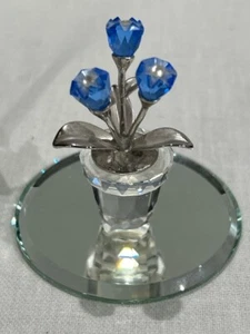 Swarovski Crystal - Flowers Collection Forget Me Not Blue Flowers w (NJL028649) - Picture 1 of 7