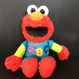 Juguete educativo de peluche Sesame Street ABC Elmo hablando cantando de Hasbro FUNCIONA 12" - Imagen 1 de 7