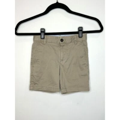 Mini Boden Pantalones Cortos Caqui Niños 4 Años Chino Ajustable Cintura Bolsillos Tostado Informal Foto 1 de 4
