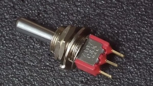 C&K 7107 SPDT 3-Position Momentary / Maintained On-Off-(On) Toggle Switch - New - Picture 1 of 2