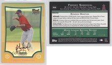 2009 Bowman Chrome Gold Refractor /50 Freddy Sandoval #216 Rookie RC