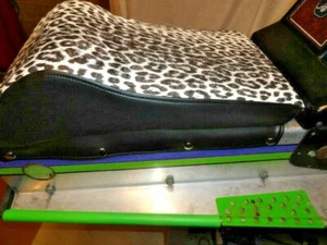 Kitty Cat Snowmobile Seat Cover Only 1972 TO 79 Original Paw Print Pattern Vinyl - Picture 1 of 7