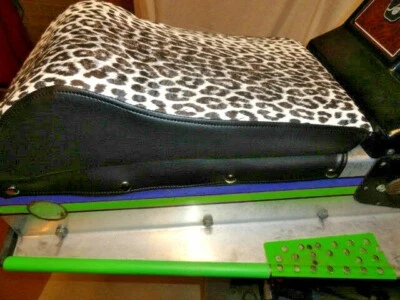 Kitty Cat Snowmobile Seat Cover Only 1972 TO 79 Original Paw Print Pattern Vinyl - Image 1 of 4