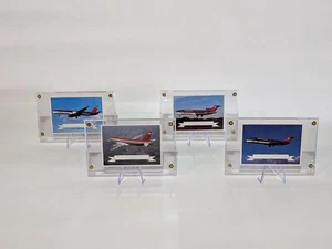 Northwest Airlines Flugzeug Pilot Sammler 1990er Karte in Vitrine NWA - Bild 1 von 15