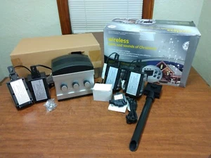 GE Pro Line Wireless Lights & Sounds Of Christmas Transmitter 4 Receivers 2008 - Picture 1 of 15