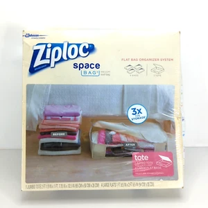 Ziploc Weltraumbeutel Vakuumversiegelung Flachbeutel Organizer System 1 Tragetasche & 4 Beutel Neu im Karton - Bild 1 von 7