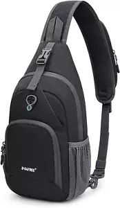 Sling Backpack Small Sling Bag Crossbody Chest Daypack for Men Women Hiking Trav - Picture 1 of 8