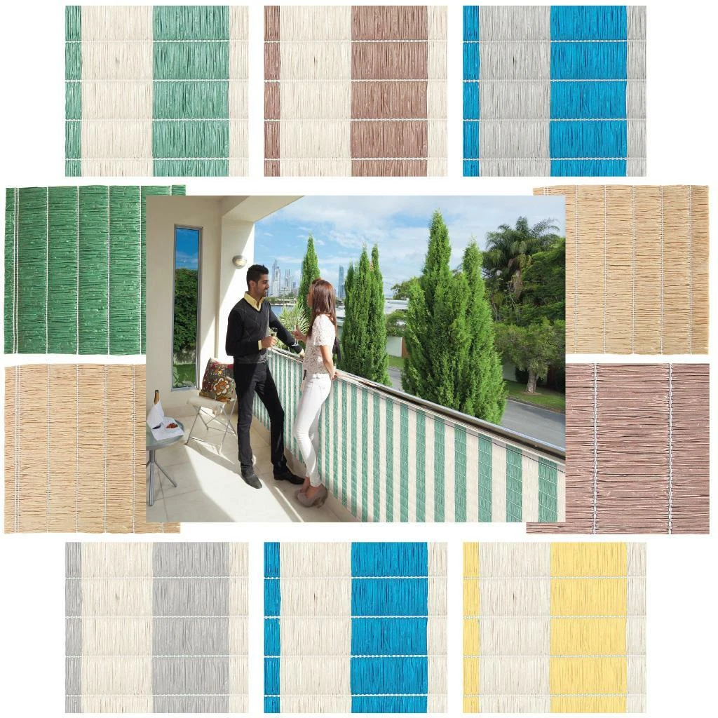 Balkonabdeckung Sichtschutz 175x1400 Cm – Wetterfest, Blickdicht, Mit Alu-Ösen Für Einfache Montage