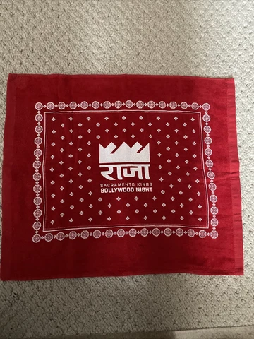 NBA Sacramento Kings Bollywood Night  Towel 17x14 Pro Towel Used Cover