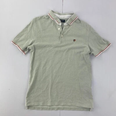 JACK & JONES Polo Medio Verde Para Hombre Manga Corta Liso Pequeño Logo - Imagen 1 de 4