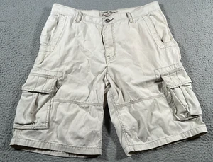 Tommy Bahama pantaloncino denim uomo taglia 38 bianco cargo tasche utility 10" cuciture interne - Foto 1 di 11