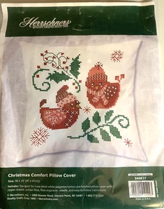 Herrschners ""Weihnachtskomfort vorgefertigte Kissenbezug"" 16""x16"" festlich!! - Bild 1 von 4
