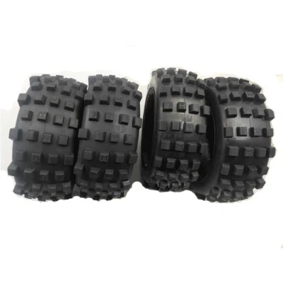 Knobby Vorder und Hinterrad Reifensatz für 1/5 RV KM HPI Baja 5T 5SC LKW-Teil - Bild 1 von 3