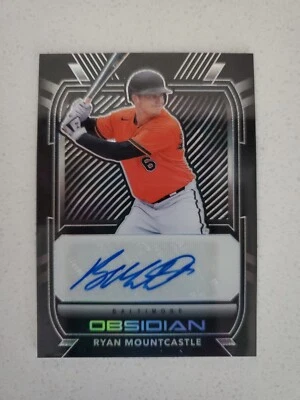 Ryan Mountcastle 2021 Panini Chronicles Obsidian Autograph Rookie RC Card #O-RM - Image 1 of 4