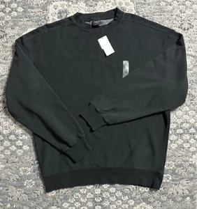 Cotton On Mens Loose Fit Long Sleeve Sweatshirt Size L Washed Black - Picture 1 of 4