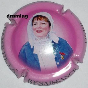 Champagne Capsule: Lady of the Renaissance! large portrait, pink background! - Picture 1 of 1
