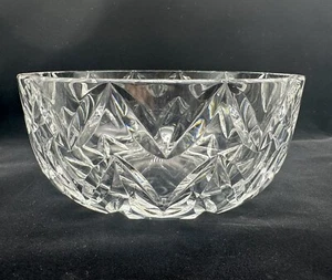 Signed Val St Lambert-Numbered 94/394-Lead Crystal Bowl 8.75” Diameter-AS FOUND - Picture 1 of 6