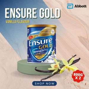 Abbott Ensure Gold Complete Nutrition Milk Powder Vanilla Flavor (2 x 800g) - Picture 1 of 3