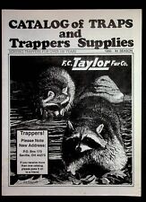 F. C. Taylor Fur Co. 1993-94 Catalog Of Traps And Trappers Supplies Seville Ohio
