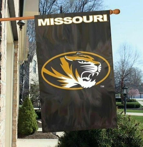 Missouri Tigers Embroidered & Applique Banner Flag Indoor/Outdoor 44x28" NIP Cover