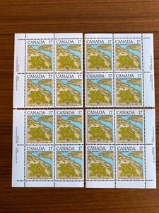 Canada Inscription Blocks - 1981  17c NIAGARA-ON-LAKE Full INSCRIPTION BLOCK Set - Picture 1 of 1