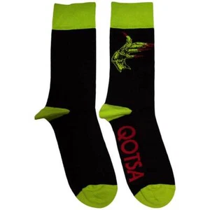 QOTSA- GREEN HANDS SOCKS - BRAND NEW & LICENSED- MUSIC BAND QOTSASCK01MB - Picture 1 of 1