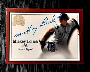 MICKEY LOLICH SIGNED AUTOGRAPHED 2000 FLEER GREATS OF THE GAME BASEBALL CARD - Picture 1 of 3