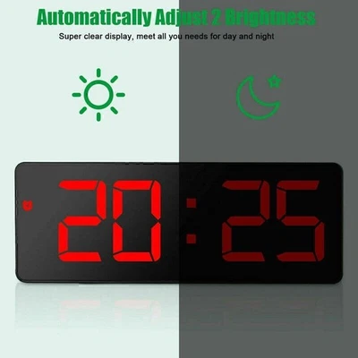 NEU LED Wecker Digital Alarmwecker Funk Uhr Schlummerfunktion Tischuhr USB Spie - Bild 1 von 4