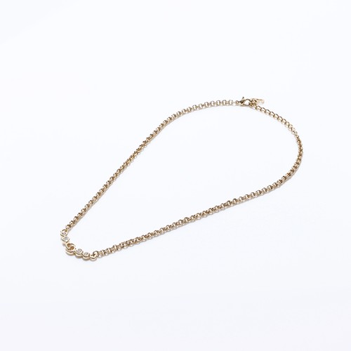 Collana Christian Dior con strass oro WS6874