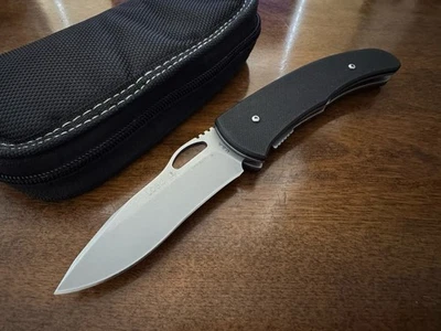 Винтажный складной нож Lone Wolf LOBO S30V лезвие G10 ручка сделано в США - Изображение 1 из 4