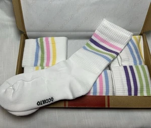 Occulto Women Cotton Crew Socks Box Of 6 Size 4 - 7.5 - Picture 1 of 3