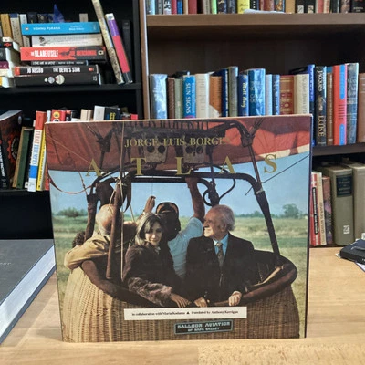 Jorge Luis Borges & Maria Kodama - Atlas HC DJ 1st Edition 1985 1st Printing - Image 1 of 4