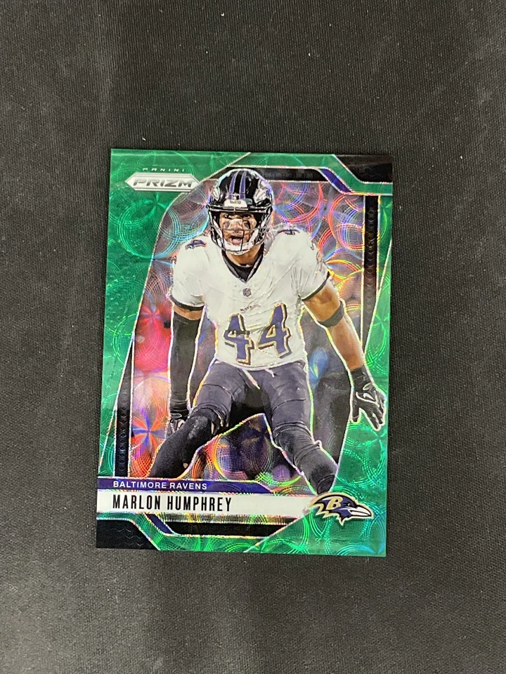 2022 Panini Prizm #24 Marlon Humphrey Green Scope /75 Baltimore Ravens - Image 1 of 2