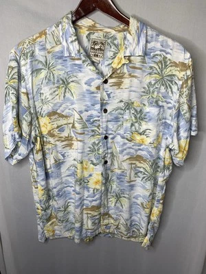 Camisa De Colección Steve & Barry's Clásica Hawaiana Rayón Tropical Velero Años 90 Hombres L Foto 1 de 4
