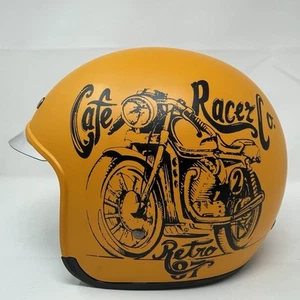 Royal M139 FMVSS Open Face Motorcycle Helmet Retro MEDIUM 21.6-22in 57-58cm NEW - Picture 1 of 21