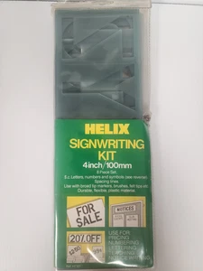 Vintage Original Helix Signwriting Kit 4" Letters  Complete in original package - Picture 1 of 5
